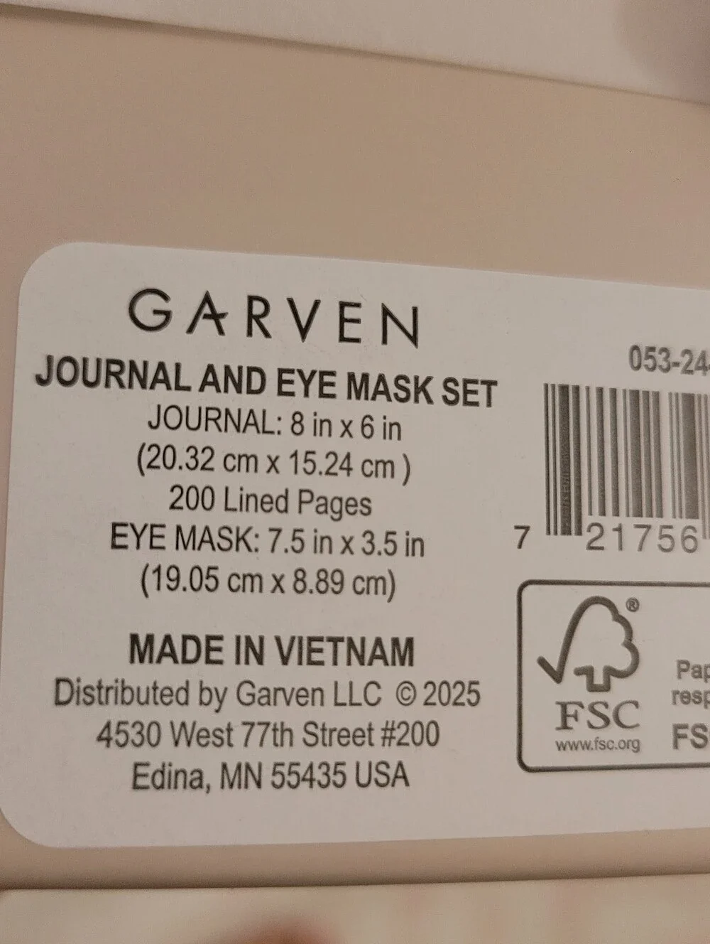 What Was That About? Dream Journal with Mint Satin Sleep Mask